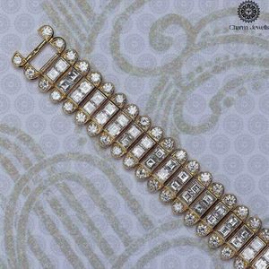 Charm Jewells Luxury Women's Gold Tonneau <b>Watch</b> With <b>Diamond</b> Accents Hollow Out Dial Analog Quartz Movement 30mm - Product Image 4
