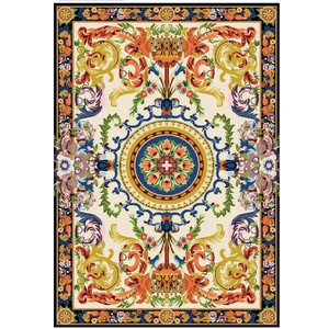 Tapis modernes et minimalistes en laine tuftés à la main Tapis écologiques en laine naturelle Ensembles de tapis de chambre à coucher et de salon Antidérapant - Product Image 2