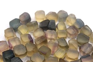 พลอยฟลูออไรต์ดิบธรรมชาติ8-10มม. 25ชิ้นอัญมณีหลวมหินสังเคราะห์ที่ไม่ผ่านการบำบัดอันน่าทึ่งอัญมณีฟลูออไรต์ดิบ - Product Image 2