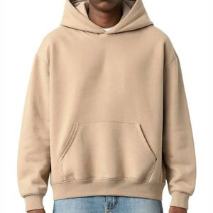 Sudadera con Capucha Extra Grande de Invierno al por Mayor, 100% Algodón, Felpa Gruesa, Logotipo Personalizado Bordado e Impreso, Hombros Caídos, Unisex - Product Image 1