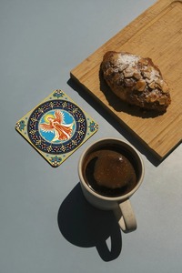 Sous-verres en verre à motif de mosaïque carrée les plus vendus - en stock, réutilisables, écologiques pour les réceptions à domicile et les idées cadeaux - Product Image 3