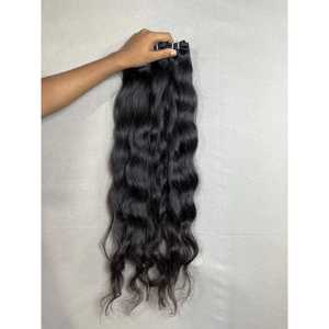 Extensions de cheveux vierges indiennes ondulées Remy, 8 à 36 pouces, pour couture et fabrication de perruques, tissages d'un seul donneur, extensions pré-collées - Product Image 3