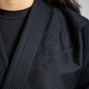 Jitsu GI กิโมโน bjitsu ผ้าระบายอากาศน้ำหนักเบาเย็บเสริมสำหรับฝึกซ้อมและแข่งขันโลโก้ออกแบบได้ตามต้องการ - Product Image 4