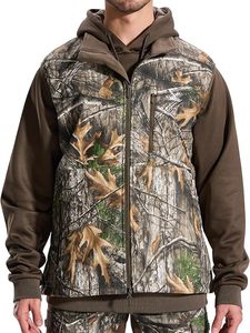 Gilet de chasse softshell respirant de haute qualité pour homme, prix d'usine, logo personnalisé, uniforme tactique camouflage - Product Image 3