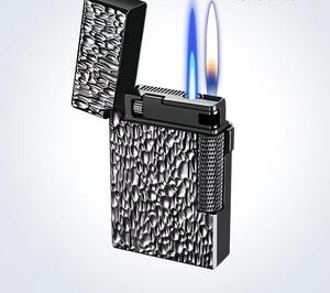 Briquet en métal à commande vocale, motif météorite en relief, design moderne, cadeaux d'affaires - Product Image 1