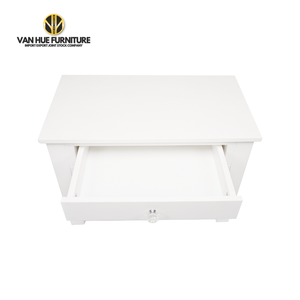 โต๊ะข้างเตียงทำจากไม้เนื้อแข็งสไตล์ฝรั่งเศสมีบริการ OEM และ ODM - Product Image 1