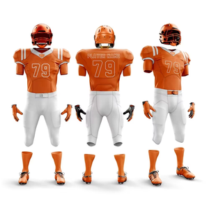 2025 Polyester fait ensemble de Football Design uni fabriqué au Pakistan complet sublimé meilleure vente uniforme maillot de Football américain - Product Image 1