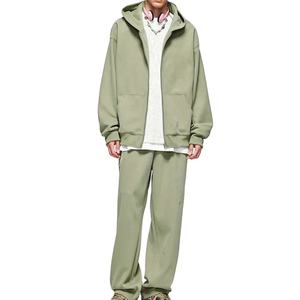 Nueva Llegada: Chándales Personalizables para Hombre con Hombros Caídos y Cremallera, 100% Algodón, Forro Polar Grueso, Lisos, Casuales y Oversize - Product Image 5