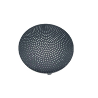 Grille de haut-parleur ronde en acier perforé, maille métallique, grille de haut-parleur, filtre pour haut-parleur, panneau en acier perforé en nid d'abeille