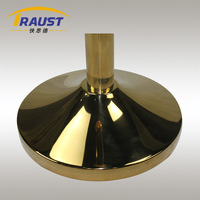 Traust classique tapis rouge corde dorée poteau poste barrière Stanchion VIP église théâtre barrière de contrôle des foules