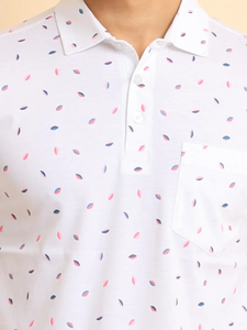 เสื้อยืดโปโลแขนยาวครึ่งแขนสำหรับผู้ชาย, เสื้อยืดแฟชั่นพิมพ์ลายมีกระเป๋าพอดีปกติทำจากผ้าฝ้าย100% สีไม่ตก - Product Image 2