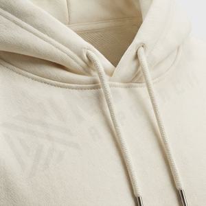 Men 100% Cotton Custom Embroidered Heavyweight Hoodie Streetwear Style Fleece Winter Pullover Thermal Sweatshirt <b>Jumper</b> Top - Product Image 4