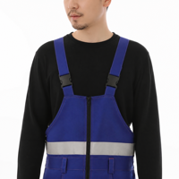 Combinaison de travail personnalisée avec bandes réfléchissantes, plusieurs poches, couleurs contrastées, uniforme d'usine