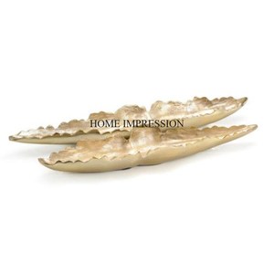 ชุด2ชิ้นชามโลหะทนทานทนทานดีไซน์โบราณดีไซน์สุดแฟนซีไม่เหมือนใครชุบทองสำหรับงานหนัก - Product Image 1