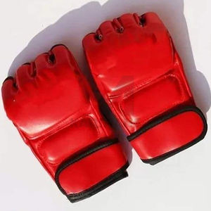 Gants de MMA en cuir de haute qualité, impression de logo personnalisée, vente chaude, gants de combat sportifs de longueur poignet, entraînement, sparring, OEM - Product Image 2