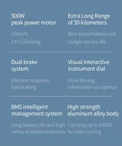 Patinete Eléctrico Plegable de 8.5 Pulgadas, Motor de 36V y 350w, Económico, de Dos Ruedas, Aleación de Aluminio, Carga Máxima de 100 kg para Adultos - Product Image 6