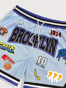 Pantalones cortos de gimnasio para hombre de secado rápido al por mayor, pantalones cortos de malla de entrenamiento de playa baratos, Joggers, Fitness, Athletic, Workout, gym - Product Image 3