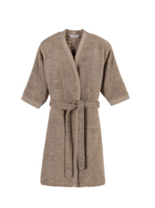 Peignoir en coton turc jacquard, design luxueux et tendance - Product Image 1