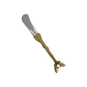 Couteau à beurre crème de haute qualité en acier inoxydable Couteau à tartiner avec manche en aluminium pour la cuisine - Product Image 1