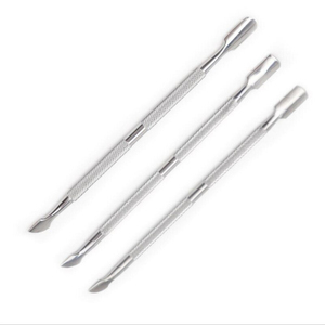 Outils pour l'art des ongles 2026, accessoires antidérapants pour enlever les cuticules, 1 pièce, pousse-cuticules double tête en acier inoxydable pour manucure - Product Image 3
