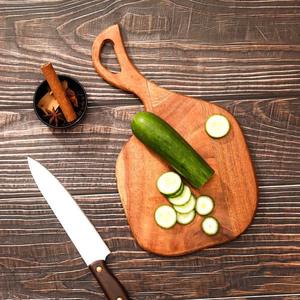 Tabla de Cortar de Madera con Mango, Apta para Lavavajillas, Ecológica, Antibacteriana, de Resina, Tabla de Queso de Alta Calidad - Product Image 3