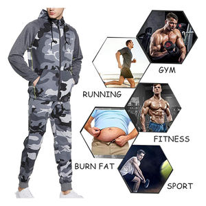 Chándal informal de manga larga para hombre, ropa con capucha y cremallera completa, Unisex, para correr, trotar - Product Image 4