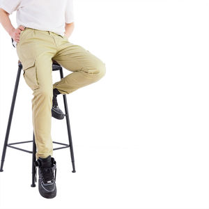 กางเกงคาร์โก้สไตล์วินเทจของผู้ชายกางเกงคาร์โก้ผ้าฝ้าย100% ออกแบบโลโก้ได้ตามต้องการ - Product Image 4