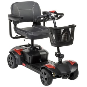 Scooter électrique tout-terrain Drive Medical Phoenix Heavy Duty à 4 roues en alliage d'aluminium, batterie 24V55AH, vitesse 17 mph, siège avec panier noir - Product Image 3
