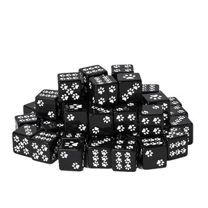 <span class=keywords><strong>Dés</strong></span> en acrylique personnalisables de 16 mm, adaptés aux jeux de rôle sur table, <span class=keywords><strong>dés</strong></span> noirs et blancs D6, <span class=keywords><strong>dés</strong></span> de jeu - Product Image 2