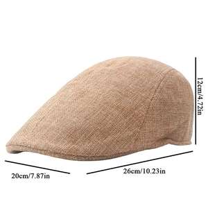 Nueva Gorra de Color Sólido para Hombre, Gorra de Golf, Gorra Plana, Gorra de Camionero, Estilo Lavado, Gorra Urbana para Hombre, Tejido Ligero - Product Image 2