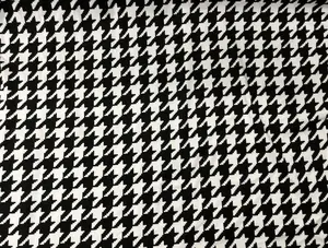 UPF 50 Anti-UV reciclado polivinílico traje de baño negro pata de gallo impreso tela transparente elástica para <span class=keywords><strong>Bikini</strong></span> - Product Image 3