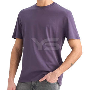 T-shirt décontracté 100% coton avec options multicolores Design de motif de tissu en jersey Technique de teinture unie Méthode de tissage non tissé - Product Image 6