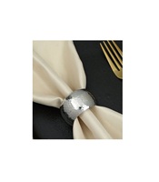 Anneau de serviette en aluminium gravé sur mesure, fait main, avec un design écologique, adapté aux mariages, aux cadeaux d'entreprise ou à la salle à manger familiale