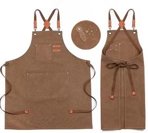 Custom Logo Waterproof Oil Resistant and Hand Washable Household Cooking Kitchen <b>Apron</b> WIth Pocket - Product Image 3