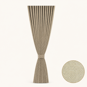 <span class=keywords><strong>Tende</strong></span> Vintage in Ciniglia <span class=keywords><strong>Beige</strong></span> Grigio Caffè con Pieghe Coreane, Occhielli <span class=keywords><strong>e</strong></span> Bordo in Pizzo Resistente alle Alte Temperature - Product Image 4