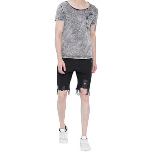 T-shirt en jersey 100 % coton de qualité supérieure pour homme, coupe oversize, personnalisé OEM, décontracté, grande taille, avec impression en relief et technique de lavage, respirant - Product Image 2
