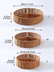 Bandeja de ratán Natural de Vietnam tejida a mano ecológica de alta calidad, bandeja de servicio de diseño de encanto para dulces, Decoración de mesa de frutas secas - Product Image 3