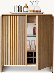 Armario moderno de madera con puertas de rejilla - Product Image 5