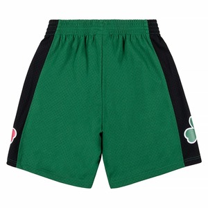 กางเกงขาสั้นบาสเก็ตบอลสำหรับผู้ชายสีเขียว/ดำแผงด้านข้างตาข่ายแบบทึบออกแบบได้ตามต้องการ - Product Image 2