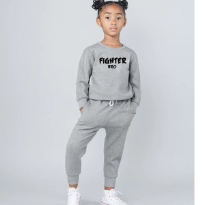 Ensemble de vêtements de sport pour hommes en tissu extensible et respirant en molleton doux et éponge pour enfants, y compris évacuation de l'humidité - Product Image 2