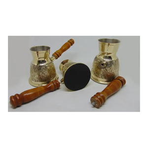 กาต้มน้ำชากาแฟทำจากโลหะทองเหลืองดีไซน์ใหม่ - Product Image 2