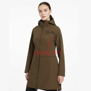 Asequible mujer caballo abrigo largo 2025 Premium elegante impermeable transpirable chaqueta ecuestre chaqueta de equitación al aire libre - Product Image 4