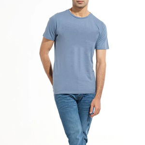เสื้อยืดผ้าคอตตอนสำหรับผู้ชายเสื้อยืดผ้าคอตตอน100% ระบายอากาศได้ดีปรับแต่งได้สำหรับฤดูร้อน - Product Image 1
