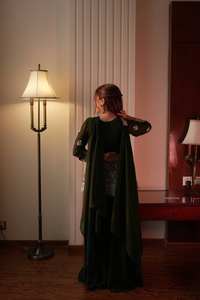 <b>Women</b> Embroidered Georgette <b>Kurta</b> Salwar Set Quick Dry Designer Party Wear Ethnic Suit Premium Festive Collection - Product Image 5