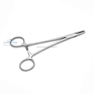 Soporte de aguja profesional de acero inoxidable de alta calidad Crile-Murray recto cruzado dentado 7,1/8 pulgadas - Product Image 5