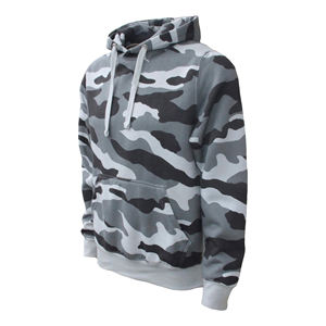 Vêtement d'extérieur en polaire chaud d'hiver, motif camouflage, confortable, élégant, tendance streetwear, tissu doux, design décontracté, uni, teinture unie, 100% coton - Product Image 3