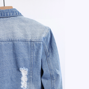 แจ็กเก็ตยีนส์ผ้าฝ้ายเดนิมเข้ารูปสำหรับผู้ชายเสื้อแจ็กเก็ตยีนส์เข้ารูปสำหรับผู้ชายขายส่งกำหนดได้เอง - Product Image 4