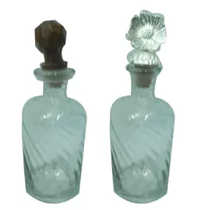 בקבוק בושם זכוכית ריק רויאל מעצב בקבוק בושם זכוכית לאחסון רב ניחוחות זכוכית שקופה באיכות הטובה ביותר