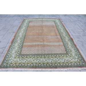 Tapis turc 6,4x9,9 pi (195x301 cm), tapis oriental vintage brun - Product Image 1
