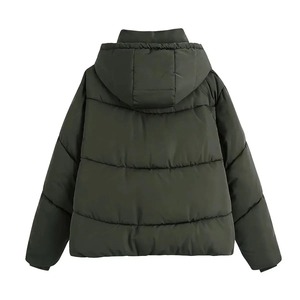 Nouvelle veste matelassée décontractée pour homme, coupe oversize, en toile, hiver 2025, haute qualité, col à capuche personnalisé, fermeture éclair, service OEM - Product Image 2